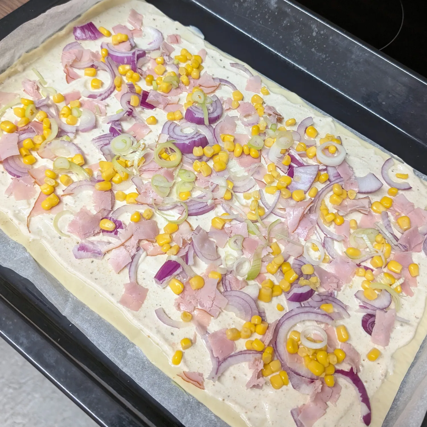 Bei da allerersten Buchclubdiskussion hats Flammkuchen gegeben